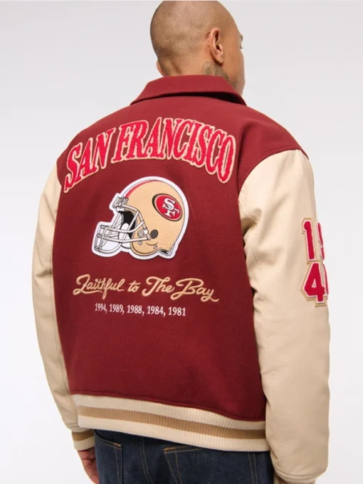 San Francisco 49ers Varsity Bomber Jacket Abercrombie