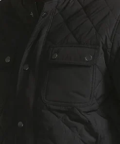 Santa Tell Me Russell Black Quilted Jacket