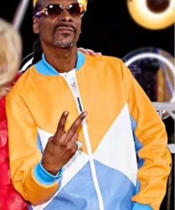 Snoop Dogg The Voice S026 Colorblock Leather Jacket