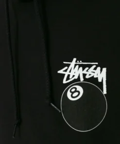 Stussy 8 Ball Hoodie Detailing