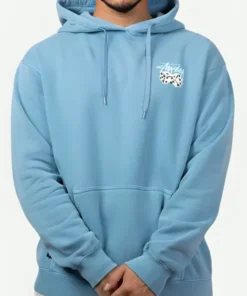 Stussy Dice Pullover Hoodie Blue