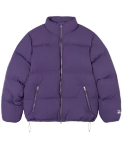 Stussy Puffer Purple Jacket