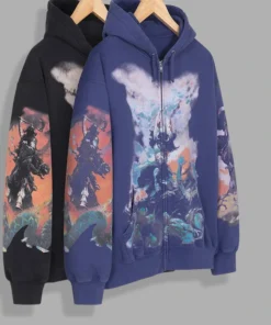 Supreme x Frazetta Zip Up Hoodie Sweatshirt