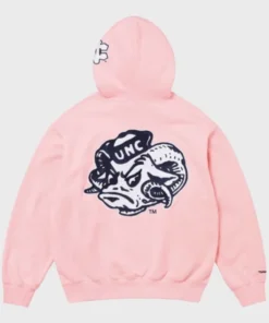 Supreme x Mitchell Ness NCAA Pullover Hoodie Pink