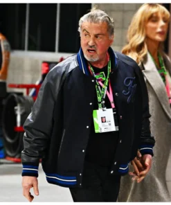 Sylvester Stallone Las Vegas GP 2024 Varsity Jacket