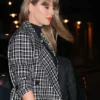 Taylor Swift NYC Girls Night Out Plaid Coat