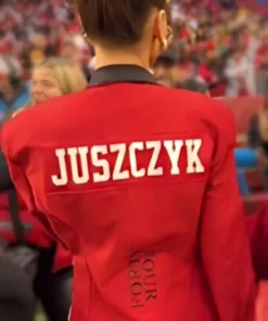 Team San Francisco 49ers Kristin Juszczyk 44 Red Blazer