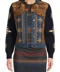 The Voice 2024 Reba Embroidered Denim Jacket