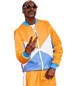 The Voice S026 Snoop Dogg Colorblock Leather Jacket