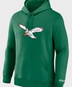 Unisex Philadelphia Eagles Kelly Green Legacy Fleece Pullover Hoodie