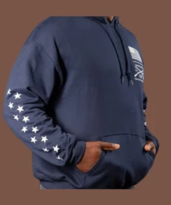 United We Stand Divided We Fall Blue Hoodie