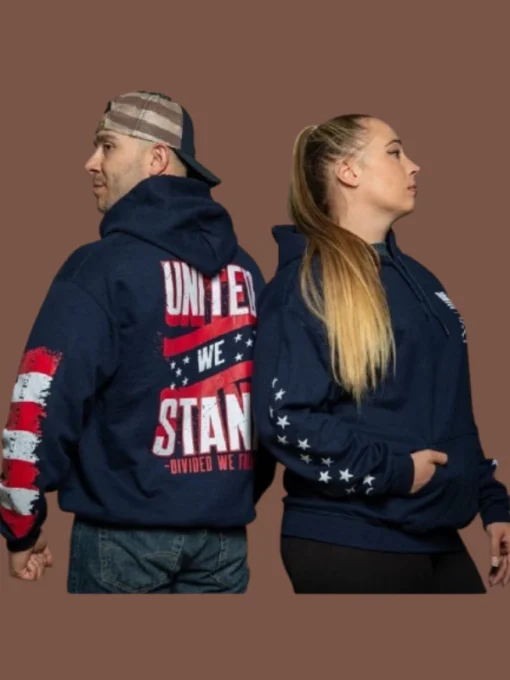 United We Stand Hoodie Navy