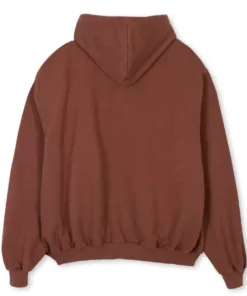 Watc Brown Oversized Hoodie Back