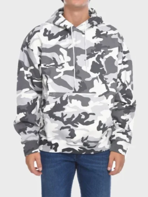 White Camo Hoodie