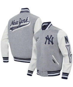 Yankees Wool Grey Varsity Jacket