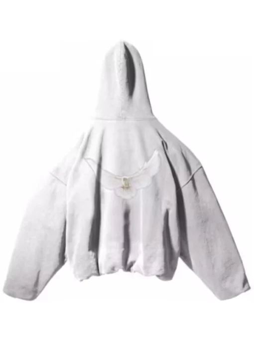 Yeezy Gap Balenciaga White Hoodie Back