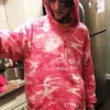 American Singer Lil Peep Hellboy Pink Camo Hoodie