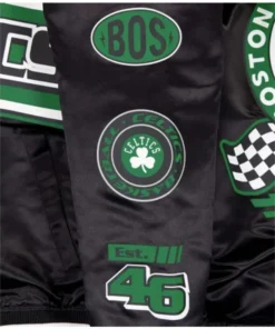 Boston Celtics 2024 Rally Drive Black Varsity Jacket