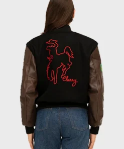Cherry Rodeo Champ Black Varsity Jacket Women