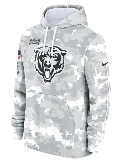 Chicago Bears Arctic Camo 2024 Hoodie