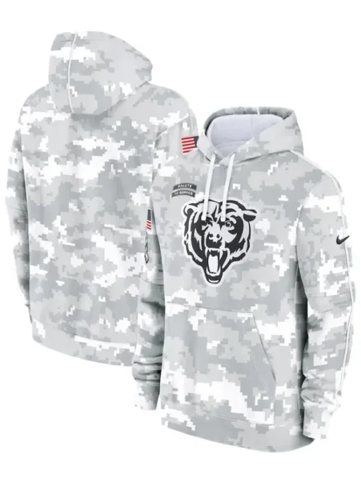 Chicago Bears Arctic Camo Hoodie