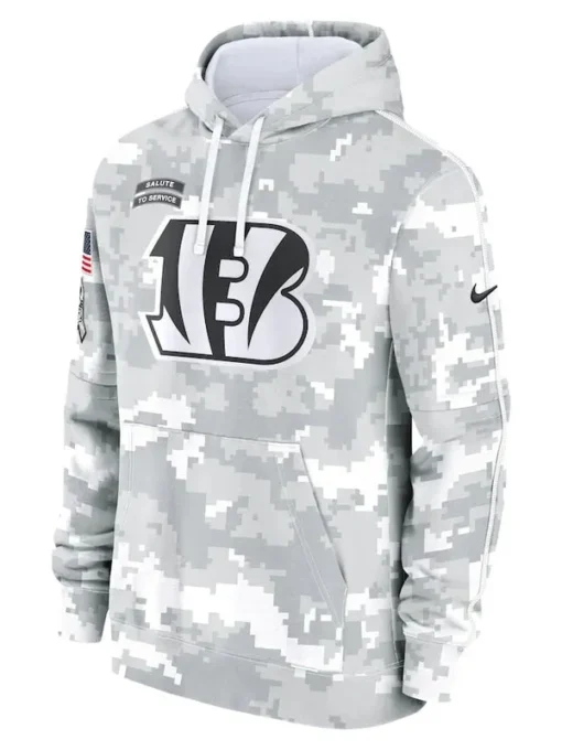 Cincinnati Bengals Arctic Camo 2024 Hoodie