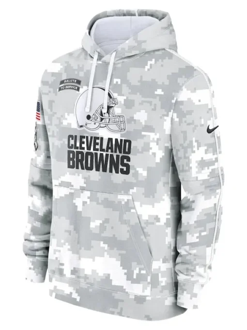 Cleveland Browns Arctic Camo 2024 Hoodie