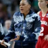 Dawn Staley Blue Camo Bomber Jacket