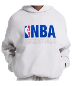 Essentials x NBA Gray Oversized Hoodie