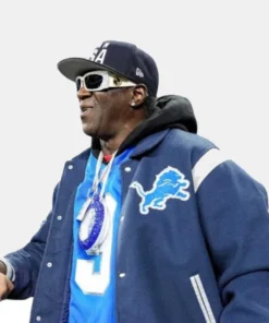Flavor Flav Detroit Lions Varsity Bomber Jacket