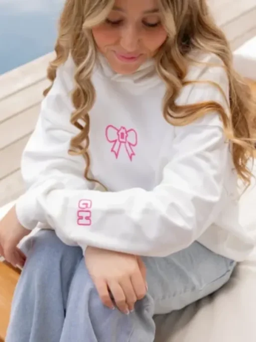 Glow House Logo Hoodie White