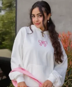 Glow House Pullover White Hoodie