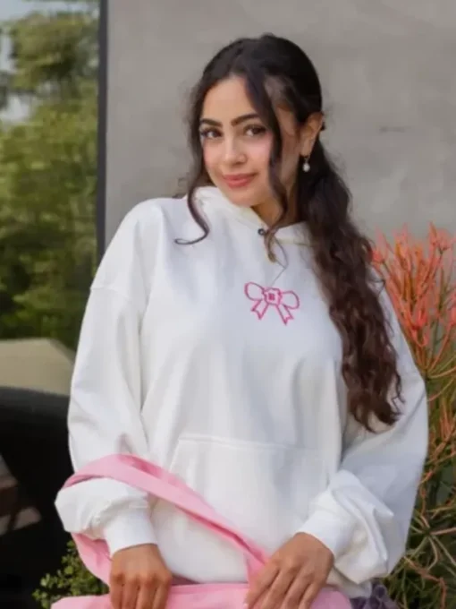 Glow House Pullover White Hoodie