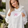 Glow House White Pullover Hoodie