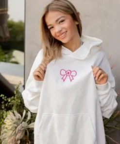 Glow House White Pullover Hoodie