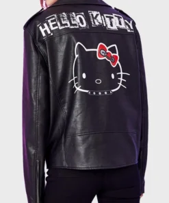 Hello Kitty Bomber Leather Jacket