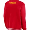 KC Chiefs 49ers Sideline Coach Red Bomber Jacket