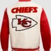 Kansas City Chiefs Retro White and Red Varsity Jacket