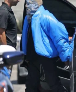 Kanye West Yeezy Gap Blue Puffer Jacket
