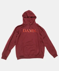 Kendrick Lamar DAMN Album Hoodie Maroon