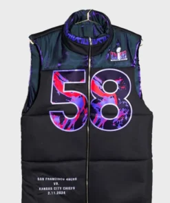 Kristin Juszczyk Super Bowl Puffer Vest