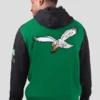 Mens Philadelphia Eagles Starter Kelly Green Extreme Vintage Logo Pullover Hoodie