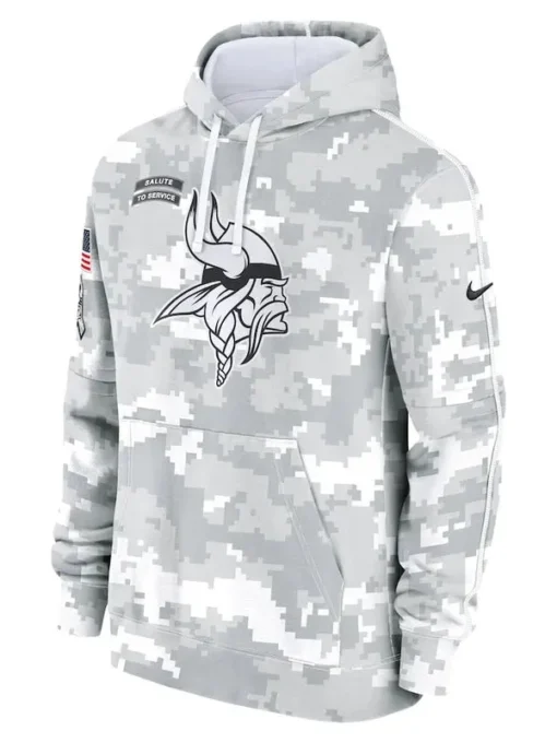 Minnesota Vikings Arctic Camo 2024 Hoodie