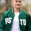 PWHL Original Six Boston Green Satin Jacket