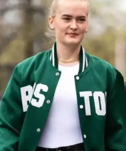 PWHL Original Six Boston Green Satin Jacket