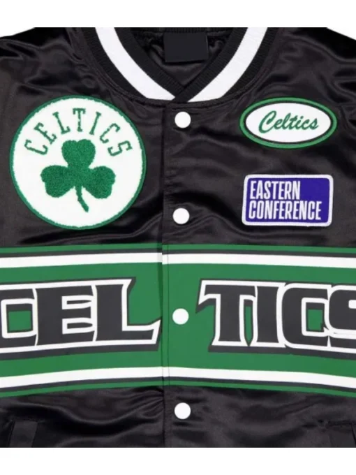 Rally Drive Boston Celtics Black Varsity Jacket