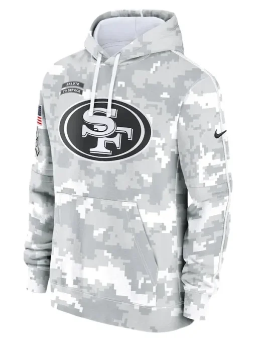 San Francisco 49ers Arctic Camo 2024 Hoodie