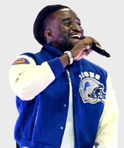 Shaboozey Detroit Lions Varsity Jacket