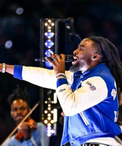 Shaboozey Thanksgiving Halftime Performance 2024 Detroit Lions Jacket