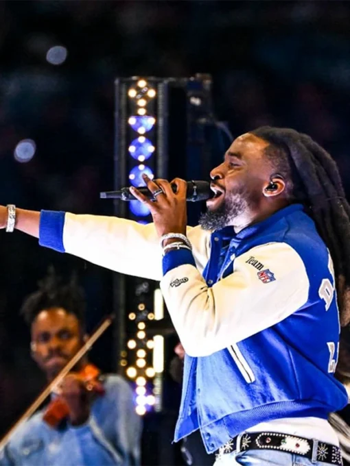 Shaboozey Thanksgiving Halftime Performance 2024 Detroit Lions Jacket